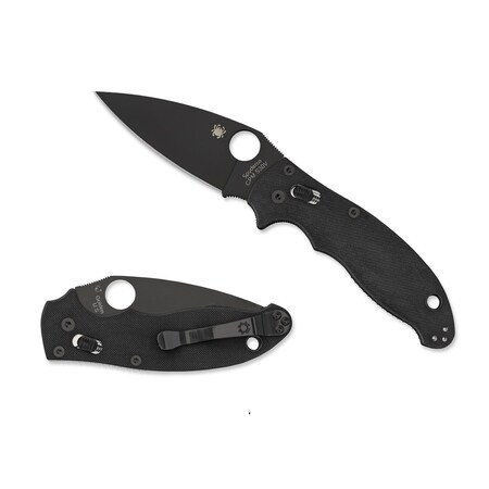 Spyderco Spyderco Manix 2 Folder 3.38 in Black Plain Black G-10 Hndl C101GPBBK2